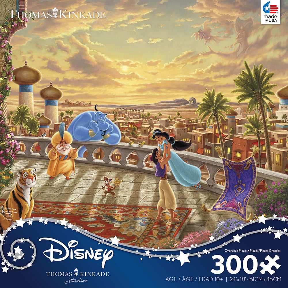 300PC THOMAS KINKADE DISNEY PRINCESS OVERSIZE ASST (6) BL